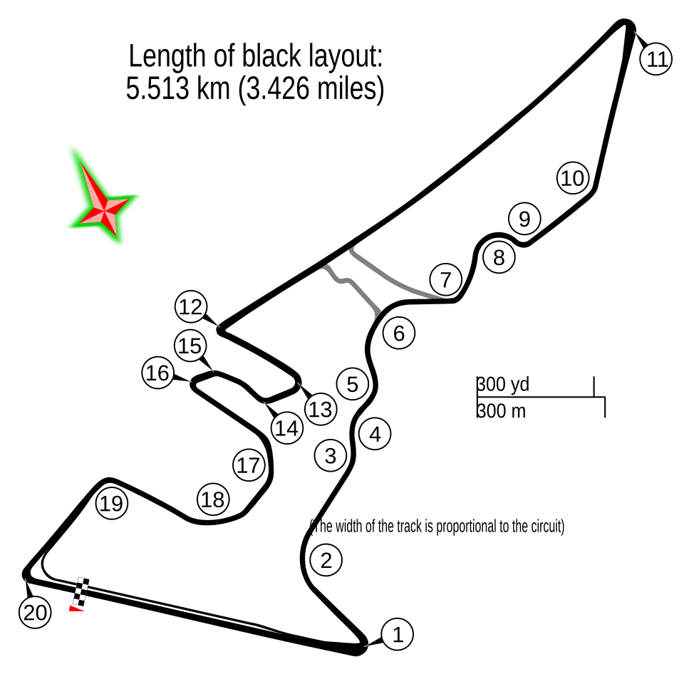 Circuit of the Americas track layout