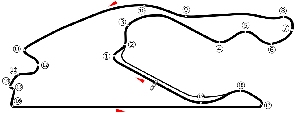 Miami International Autodrome track layout