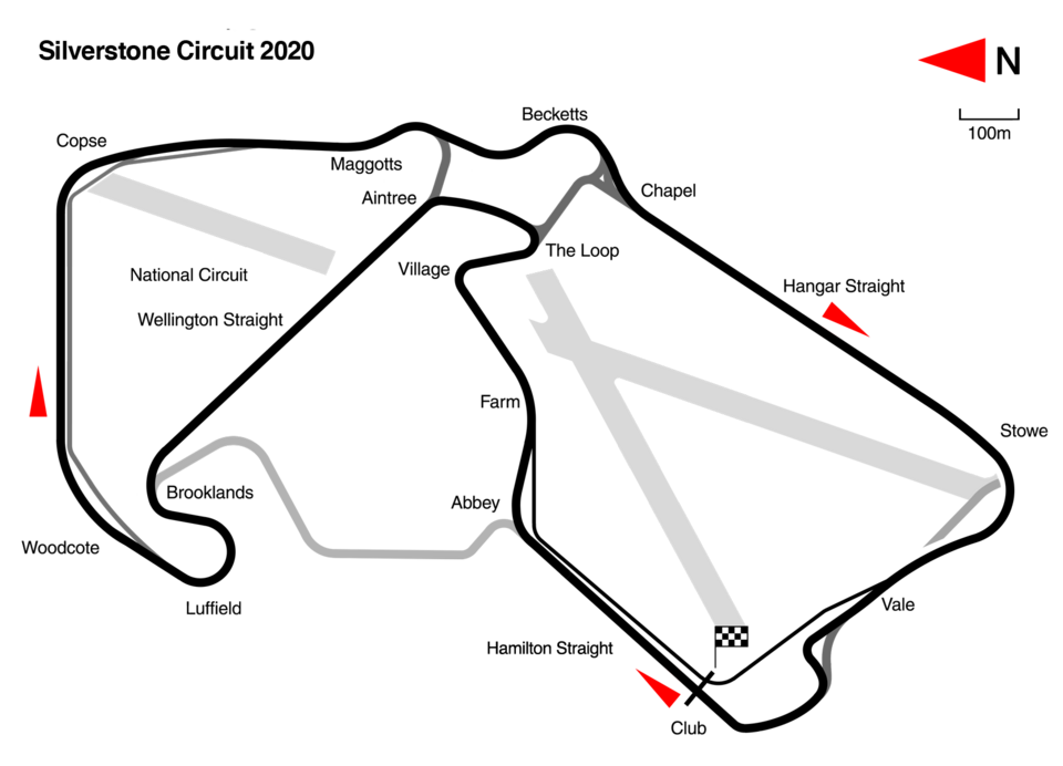 Silverstone Circuit track layout